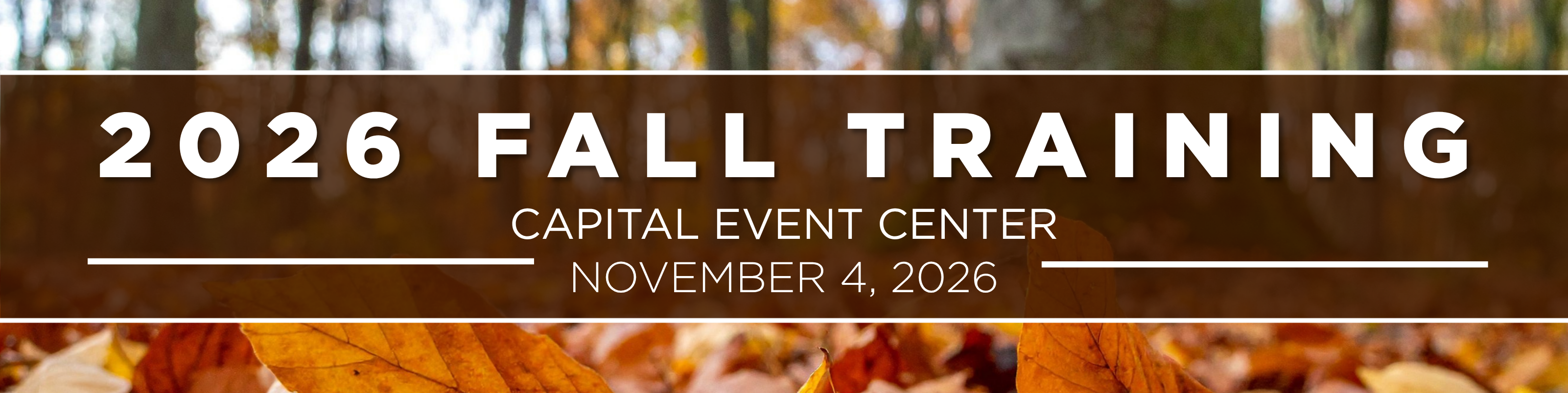 2026 Fall Training Event